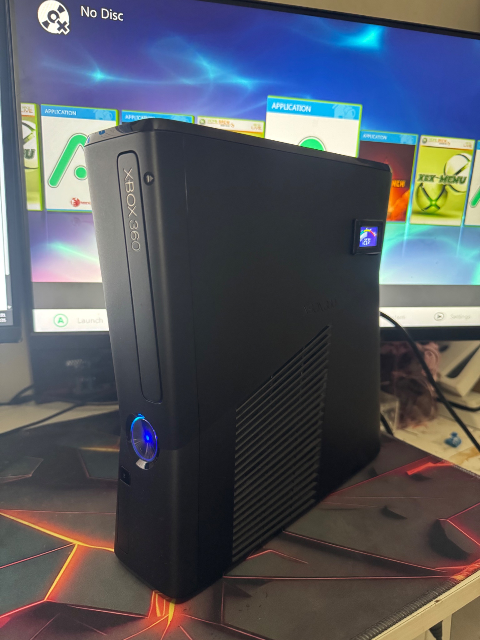 Slim Blue LED Temp Display